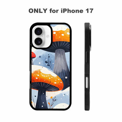 iPhone 17 Case — Vivid Winter Mushroom Cartoon Cute, Custom Phone Case