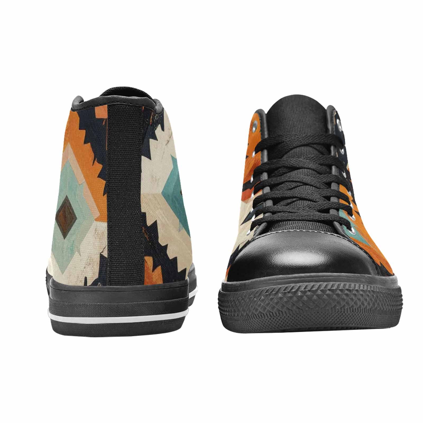 MEN'S Southwestern Geometric Diamond High Top Canvas Aesthetic Custom Sneakers