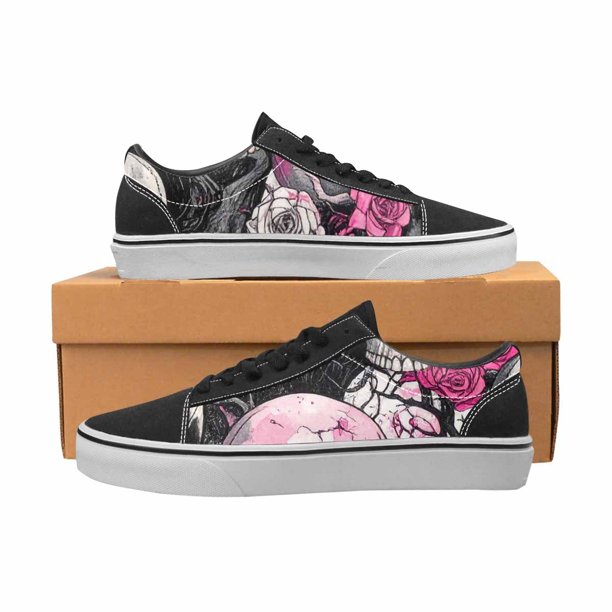 WOMEN'S Skull Roses Lace-Up Canvas Dreamlike Shoes