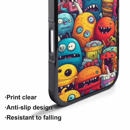 iPhone 17 Pro Case — Small Cartoon Monster Character Pattern Cartoon, Custom Designed Case Cover
