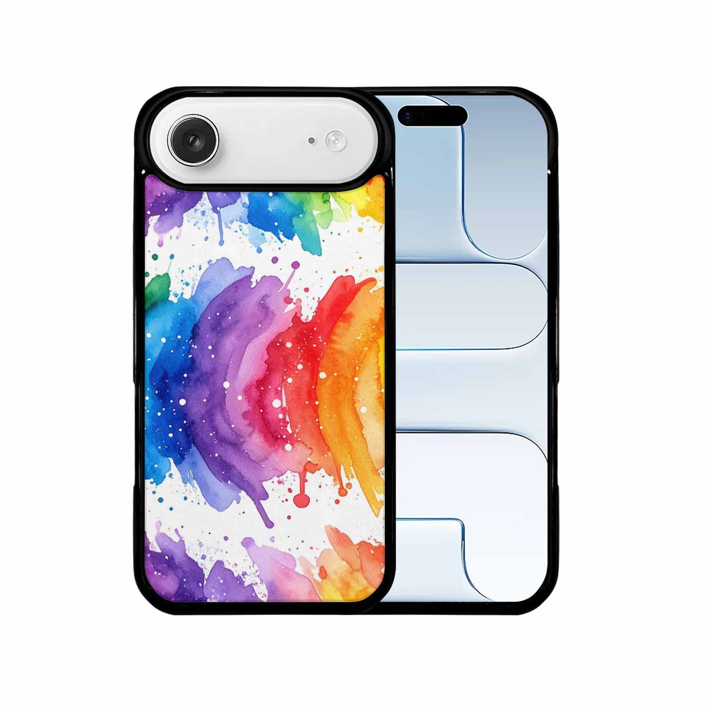 iPhone 17 Air Case — Watercolor Splash Abstract Pattern Seamless Watercolor, Customized Protective Case