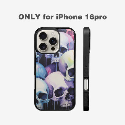 iPhone 16 Pro Case — Dark Black And White Color Tone, Personalized Phone Case
