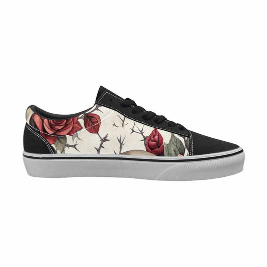 WOMEN'S Skulls - Roses Canvas Lace-Up Dreamcore Shoes
