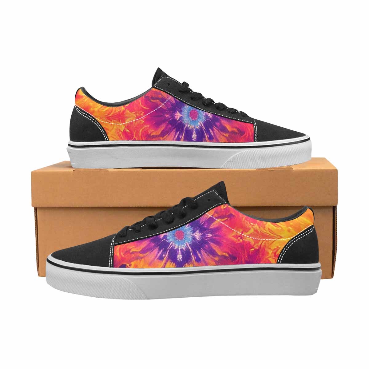 WOMEN'S Tie Dye Galaxy Canvas Lace-Up Cottagecore Sneakers