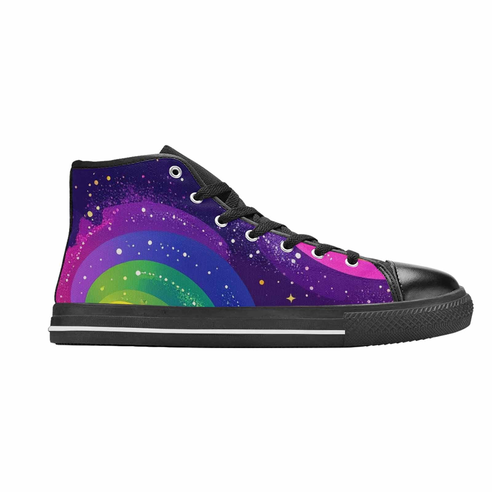 WOMEN'S Rainbow Pride Galaxy High Top Canvas Aesthetic Shoes