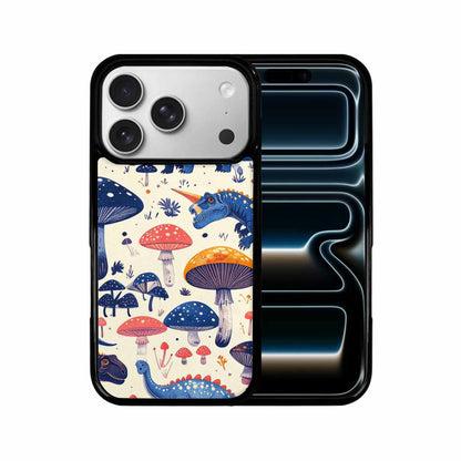 iPhone 17 Pro Case — Vintage Dinosaurs Mushroom Retro Vintage, Custom Phone Case