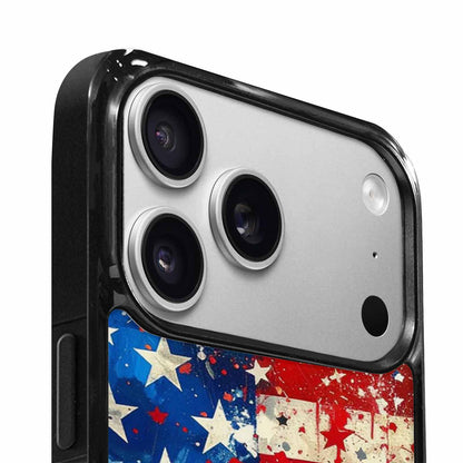 iPhone 17 Pro Case — Patriotic Stars And Stripes American Galaxy, Customized Protective Case