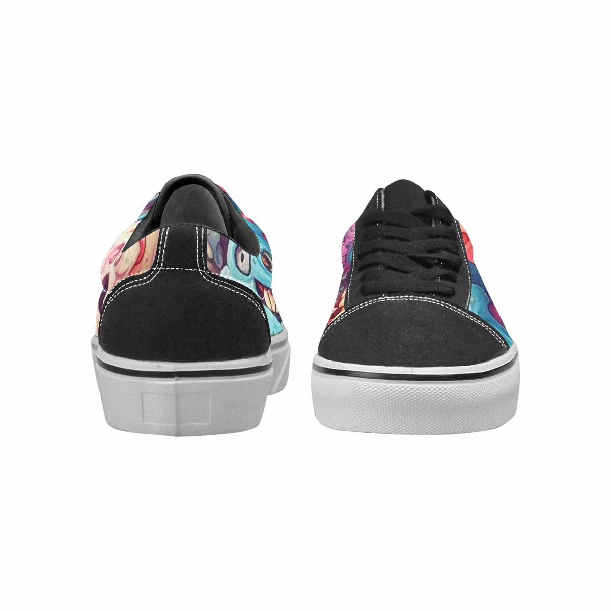 WOMEN'S Ice Cream Monsters  Lace-Up Canvas Grunge Shoes