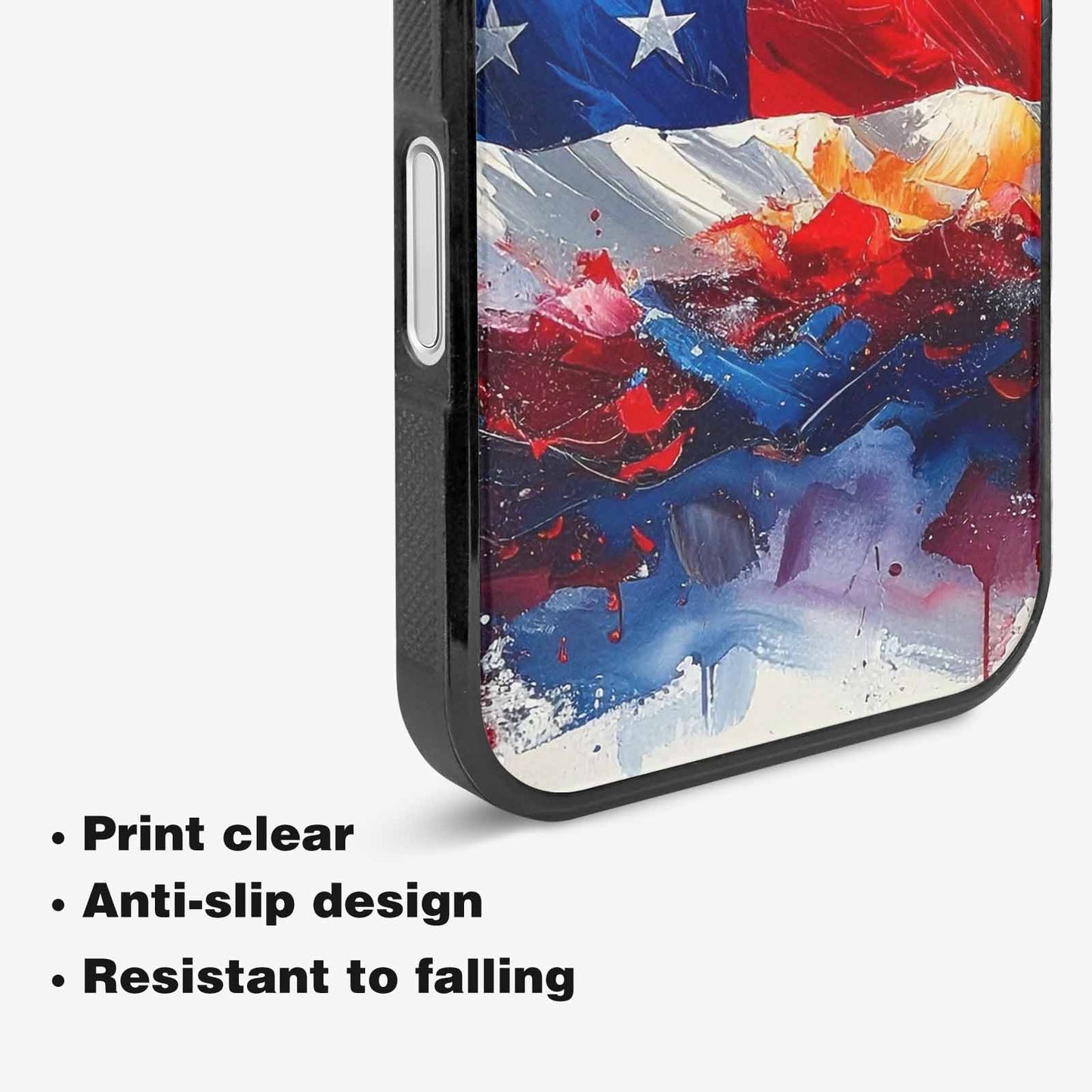 iPhone 16 Case — Usa Flag Stars And Stripes Art, Custom Art Phone Cover