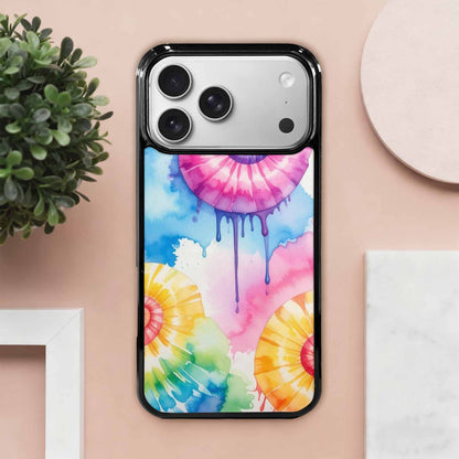 iPhone 17 Pro Max Case — Dripping Tie Dye Spiral Custom Tie, Personalized Phone Case