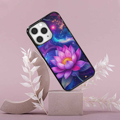 iPhone 15 Pro Max Case — Lotus Galaxy Art Seamless Pattern Vibrant, Custom Art Phone Cover