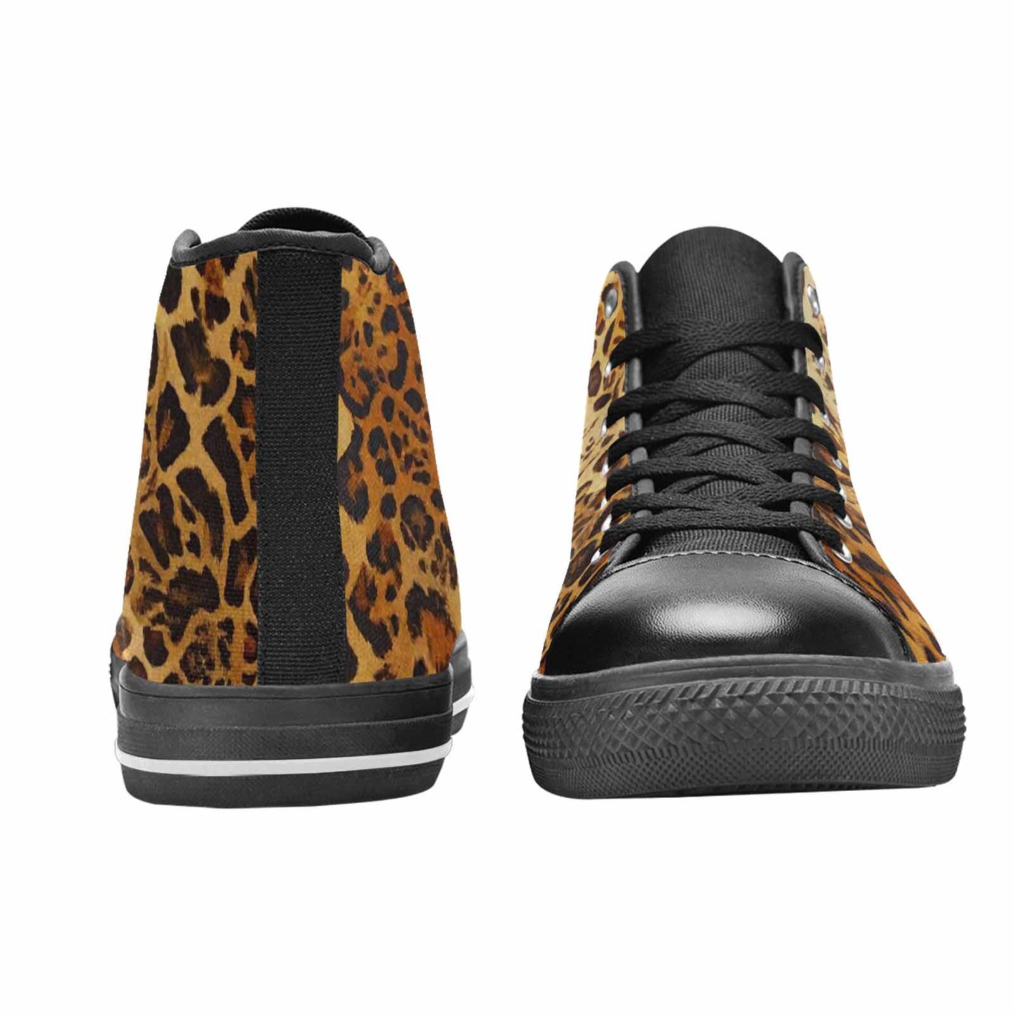 WOMEN'S Animal Print High Top Canvas Neon Fantasy Custom Shoes