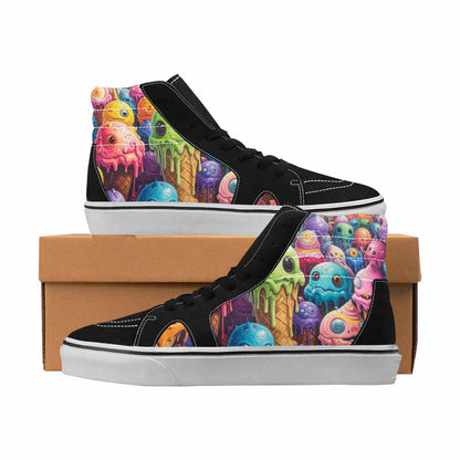 MEN'S Monsters High Top Canvas Artist-designed Aesthetic Original Art Sneakers