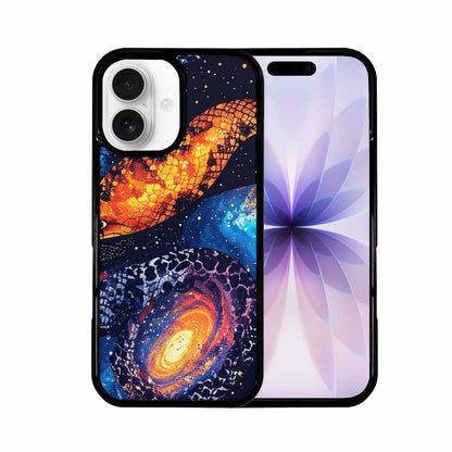 iPhone 17 Case — Galaxy Snake Print Galaxy Space, Personalized Phone Case