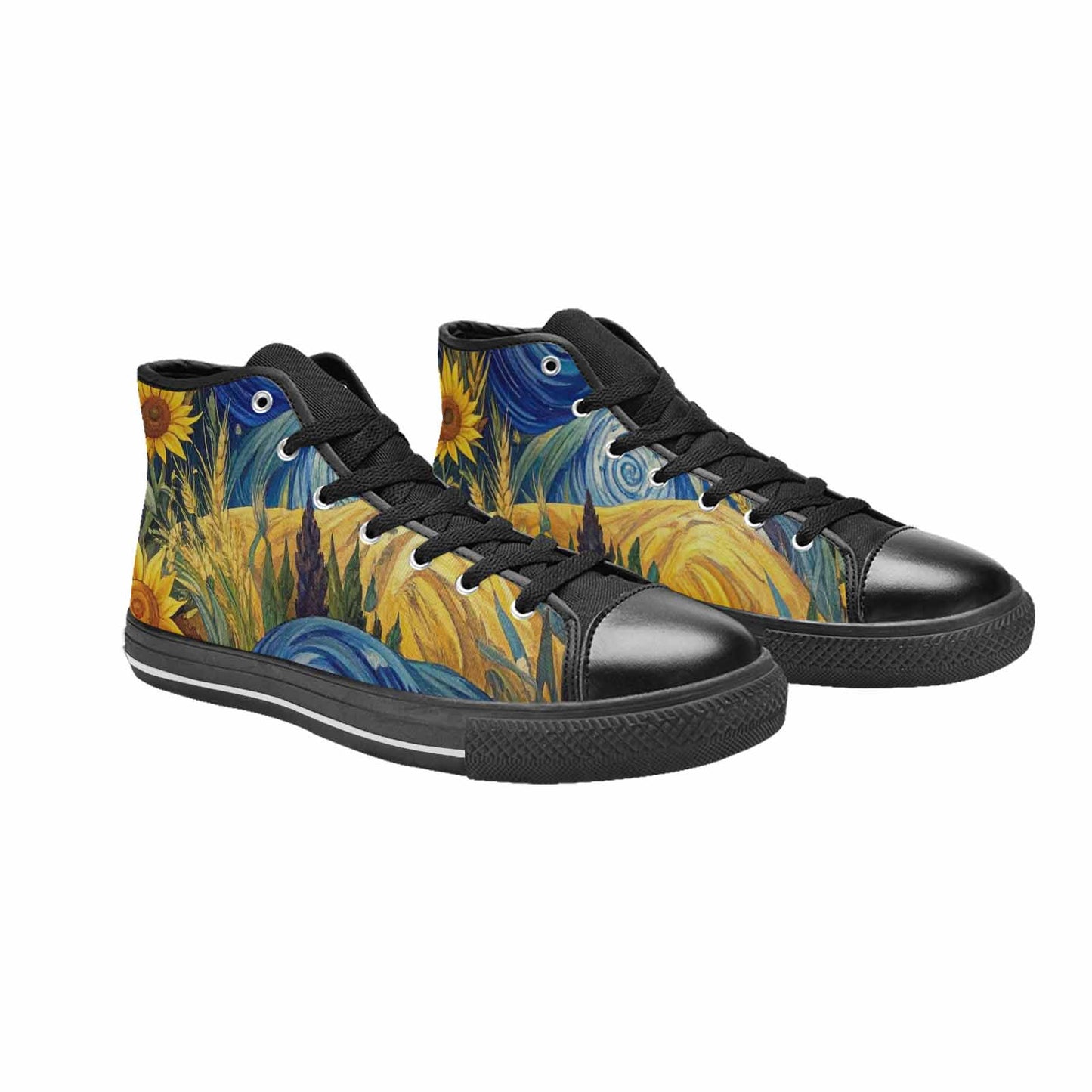 MEN'S Blend All Versions High Top Canvas Neon Fantasy Custom Shoes