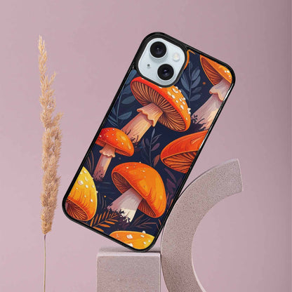iPhone 15 Plus Case — Bold Autumn Mushroom Bold Autumn Mushroom, Custom Designed Case Cover