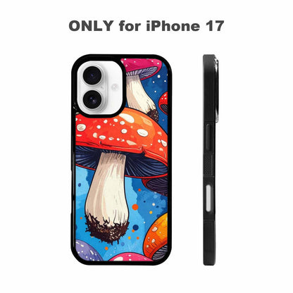 iPhone 17 Case — Vivid Winter Mushroom Cartoon Cute, Custom Printed Phone Case