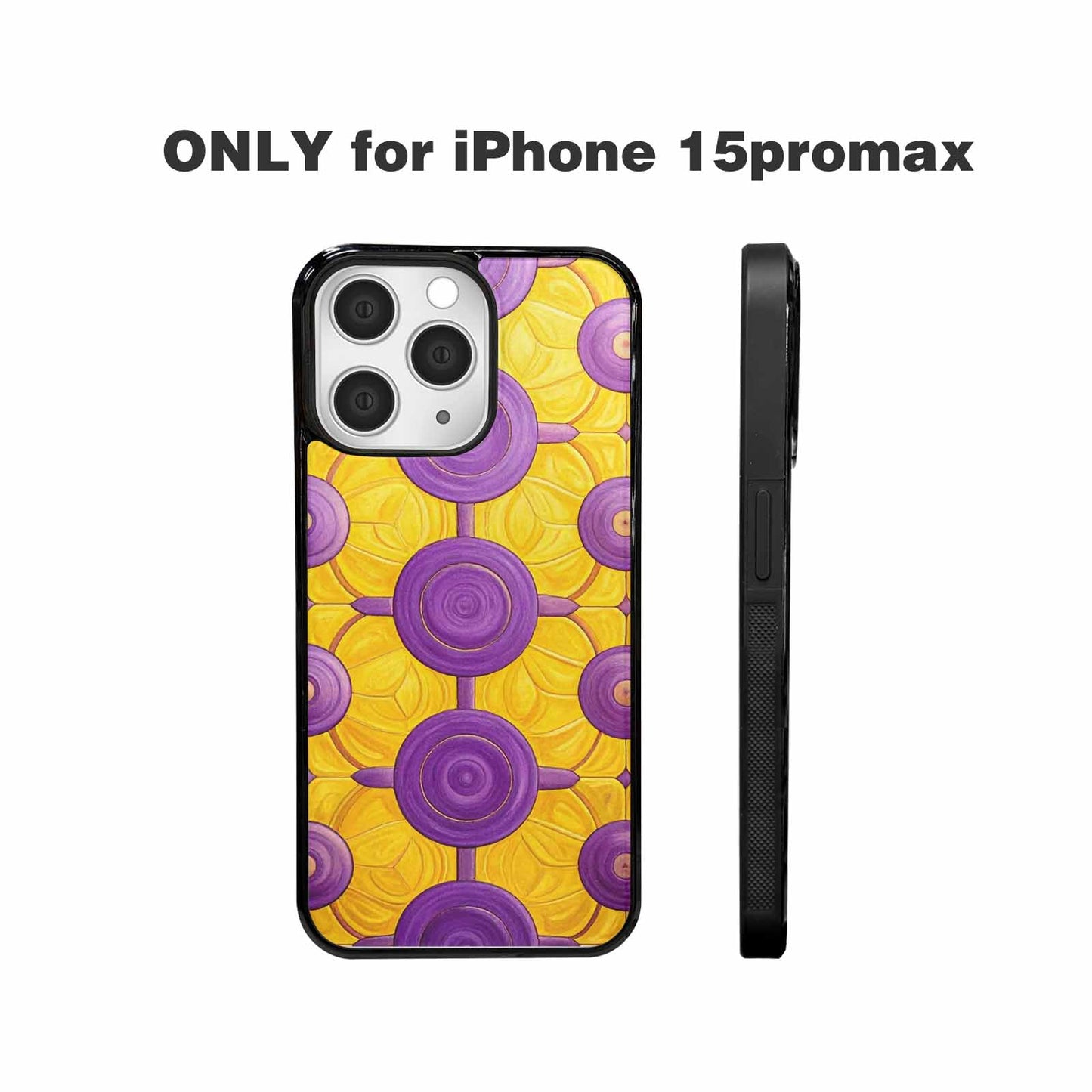iPhone 15 Pro Max Case — Intersex Flag Color Theme Small Rainbow, Custom Phone Case
