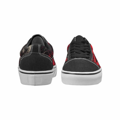 WOMEN'S Skull Roses Lace-Up Canvas Aesthetic Shoes