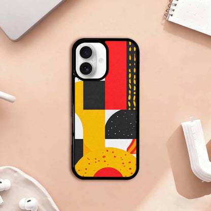 iPhone 17 Case — Memphis Art Pattern Retro Vintage, Custom Designed Case Cover