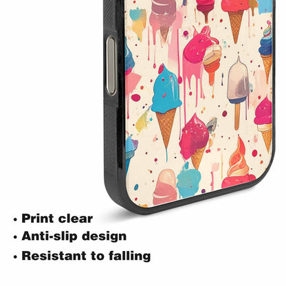 iPhone 15 Pro Max Case — Ice Cream Motif Ice Cream Motifs, Custom Made Phone Cover
