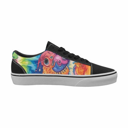 WOMEN'S Aliens  Tie Dye Lace-Up Canvas Y2K Custom Shoes
