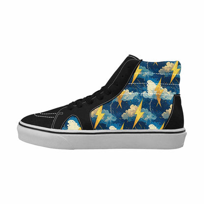 WOMEN'S Lightning Bolt High Top Canvas Dreamcore Custom Sneakers
