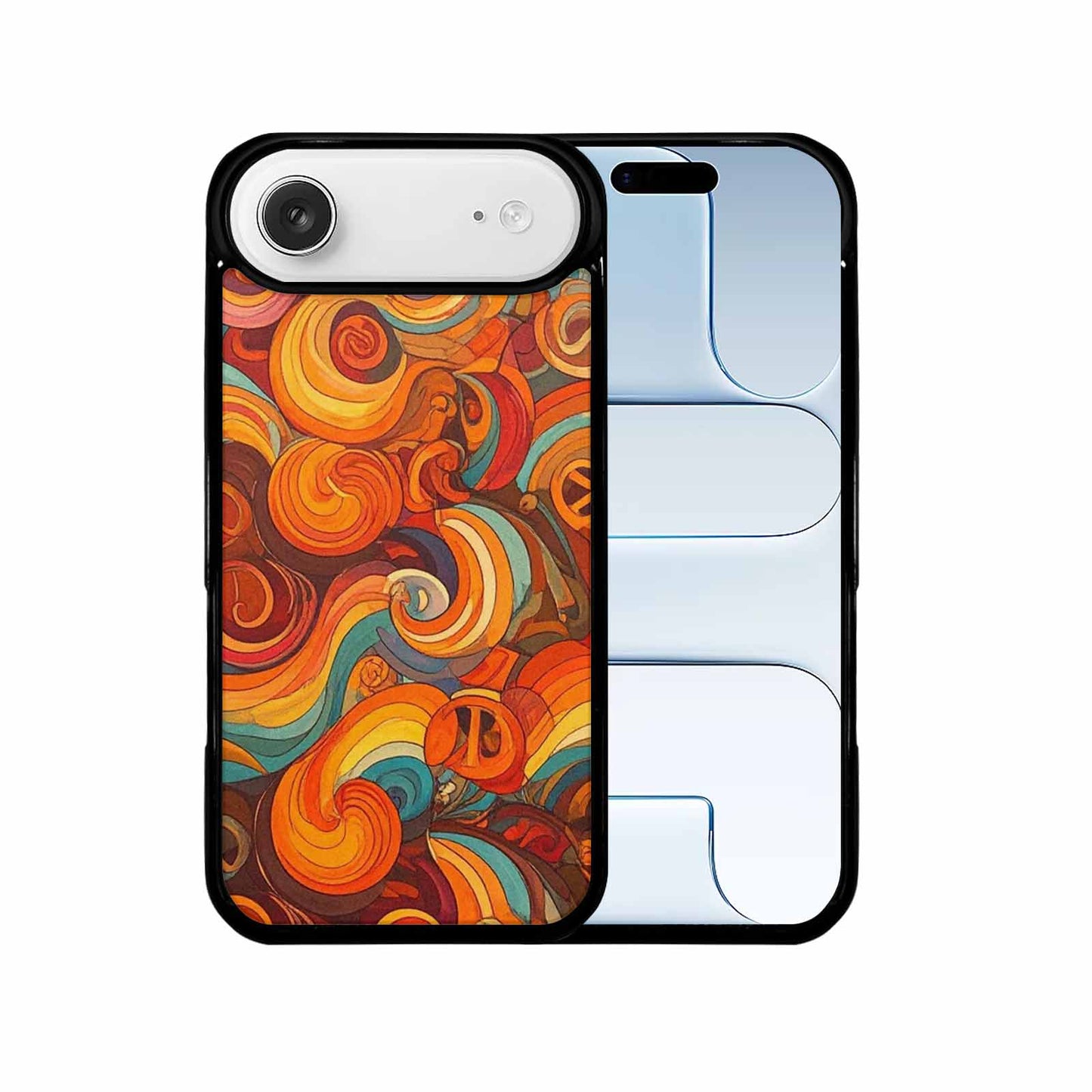 iPhone 17 Air Case — Small Groovy Peace Sign Swirl Original, Custom Art Phone Cover