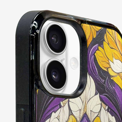iPhone 16 Plus Case — Nonbinary Flag Color Theme Small Rainbow, Custom Art Phone Cover