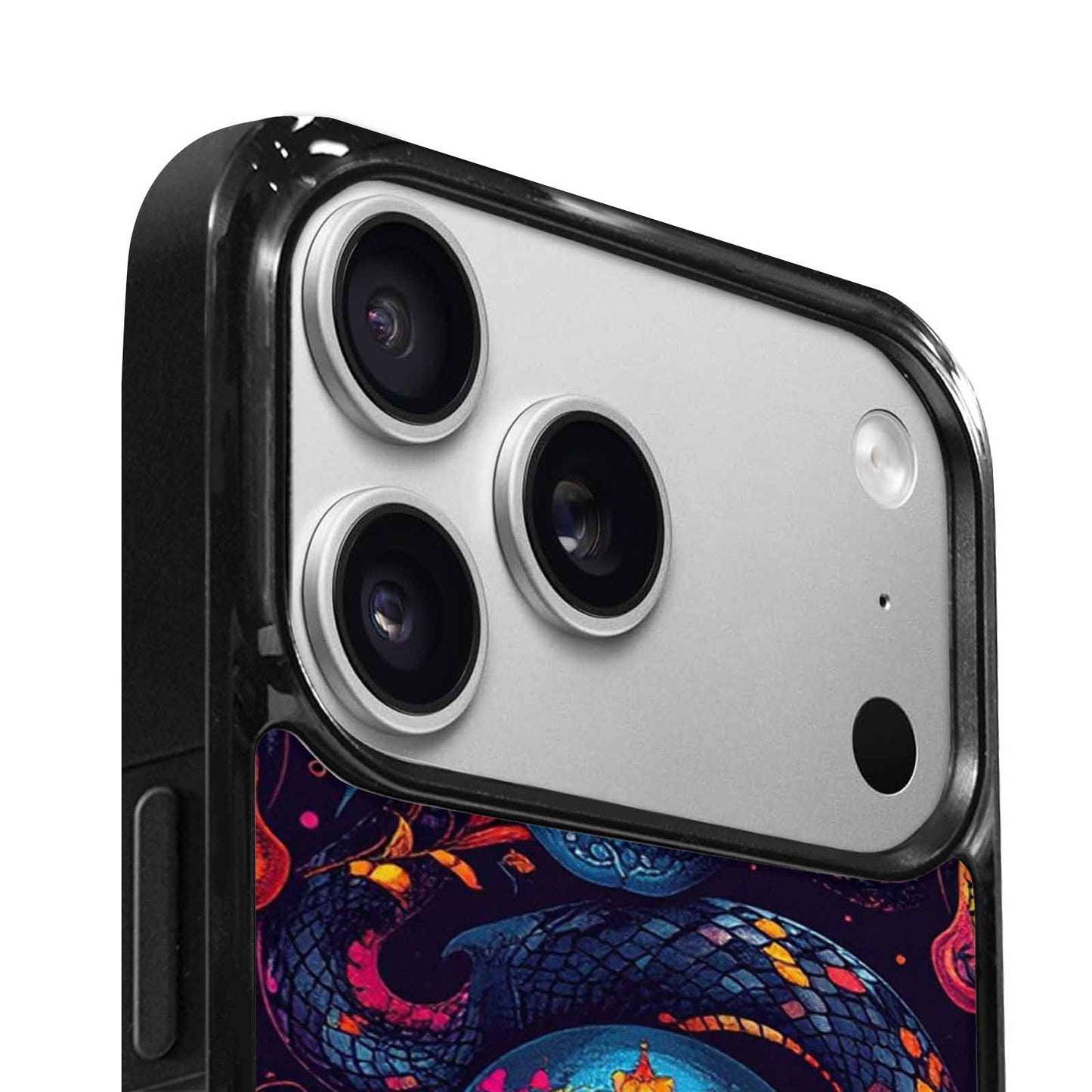 iPhone 17 Pro Case — Snake Skulls Print Gothic Skulls, Custom Print Case Cover