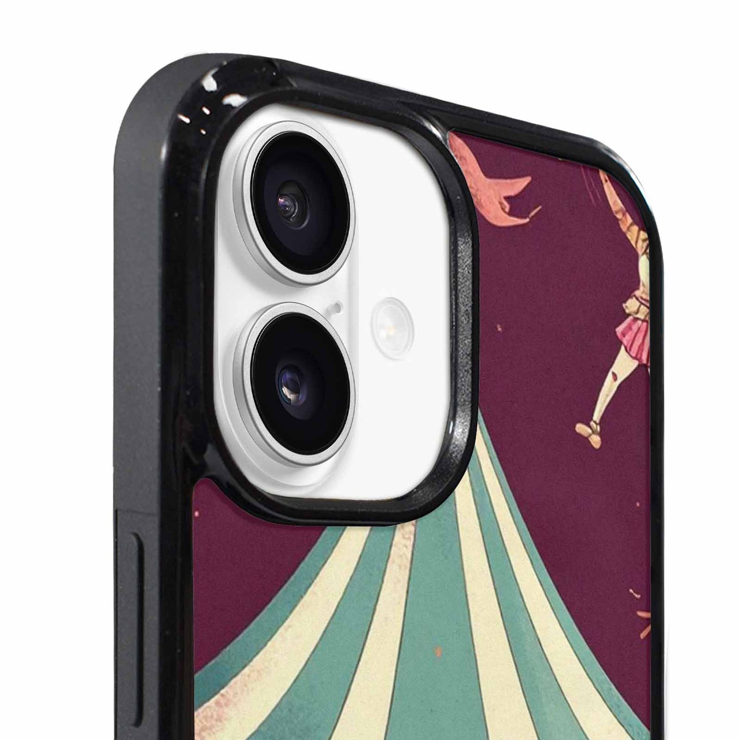 iPhone 17 Case — Vintage Circus Art Pattern Retro Vintage, Personalized Phone Case
