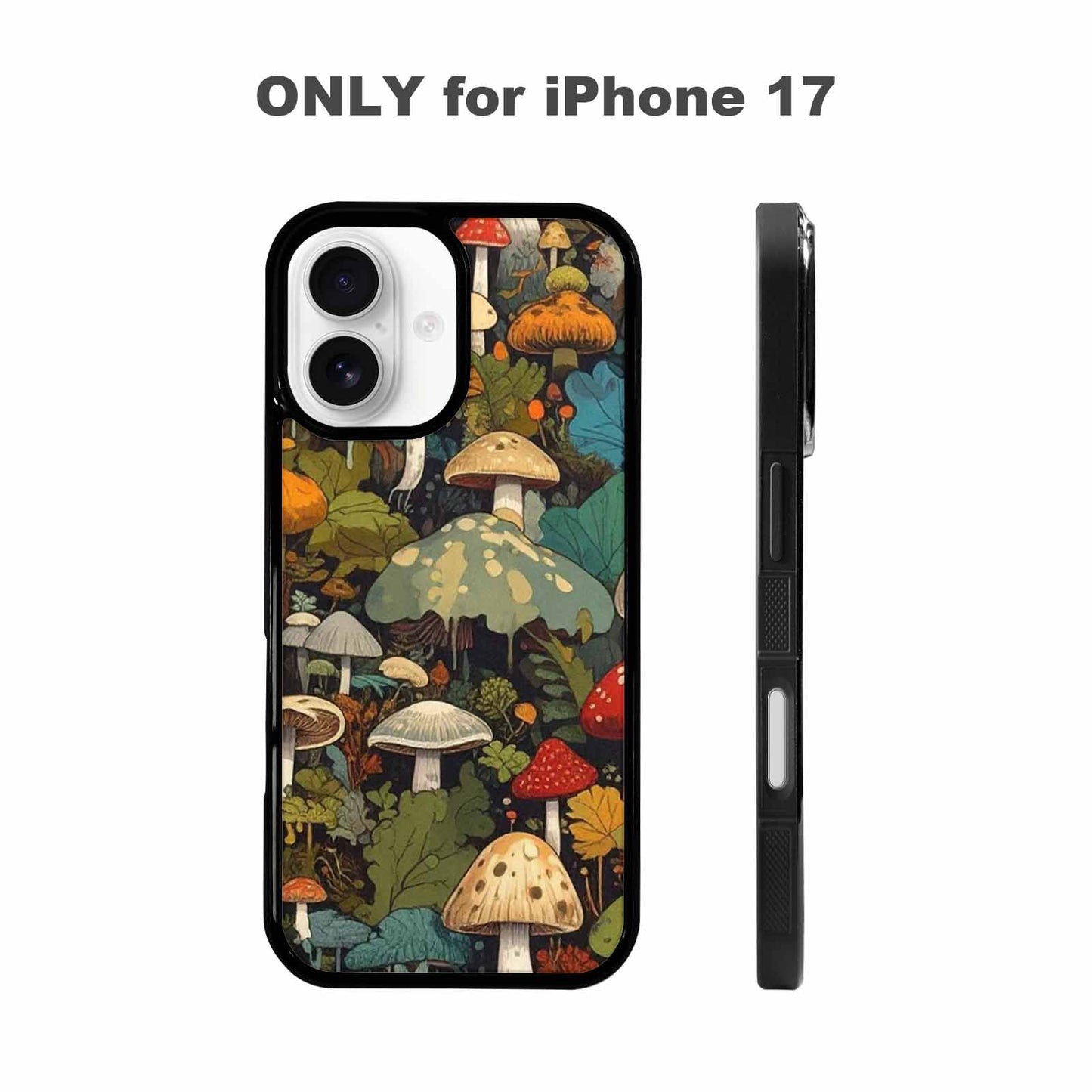 iPhone 17 Case — Mushrooms Camomushrooms Patter Bki Camo, Original Design Phone Case
