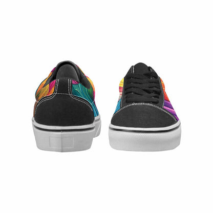 WOMEN'S Polysexual Flag Color Canvas Lace-Up Dark Academia Shoes