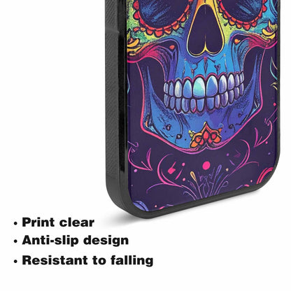 iPhone 15 Plus Case — Pride Flag Skulls Seamless Pattern Vibrant, Customized Protective Case