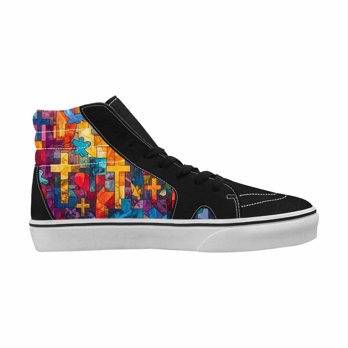 MEN'S Faith Cross High Top Canvas Surreal Shoes