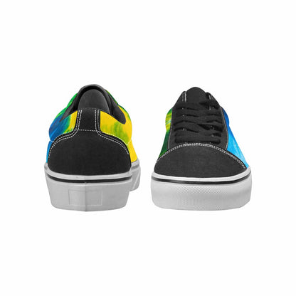 WOMEN'S Tie Dye Classic Canvas Lace-Up Dark Academia Custom Sneakers