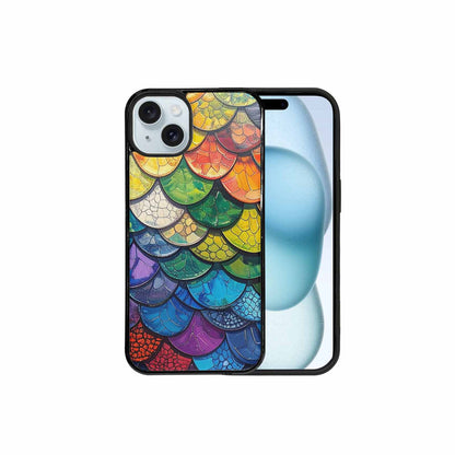 iPhone 15 Plus Case — Reptile Scale Full Color Vibrant Reptile, Unique Phone Case Design
