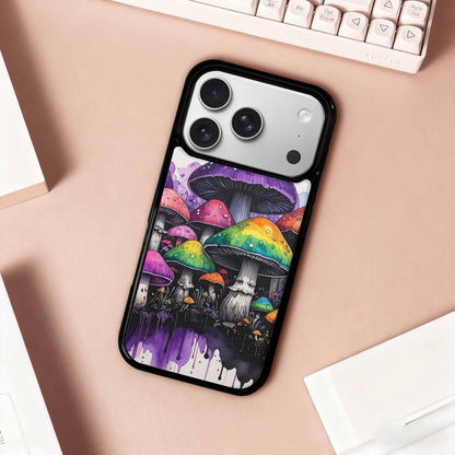 iPhone 17 Pro Case — Black Purple Ink Rainbow Drip Original, Customized Protective Case