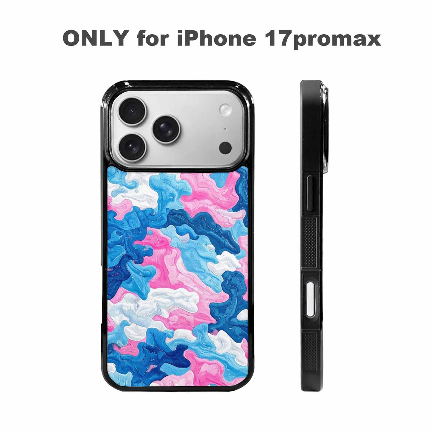 iPhone 17 Pro Max Case — Vivid Camo Transgender Camo, Custom Printed Phone Case