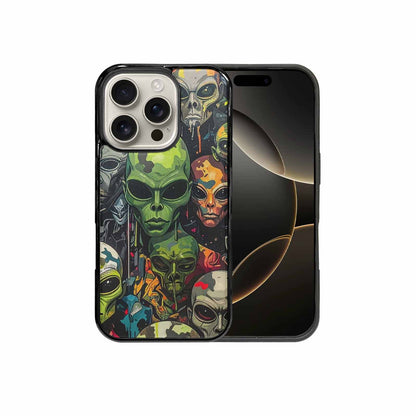 iPhone 16 Pro Case — Aliens Camo Aliens Pattern Hundreds Of, Original Design Phone Case