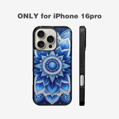 iPhone 16 Pro Case — Mandala Bohemian Print Edge To Edge, Custom Designed Case Cover