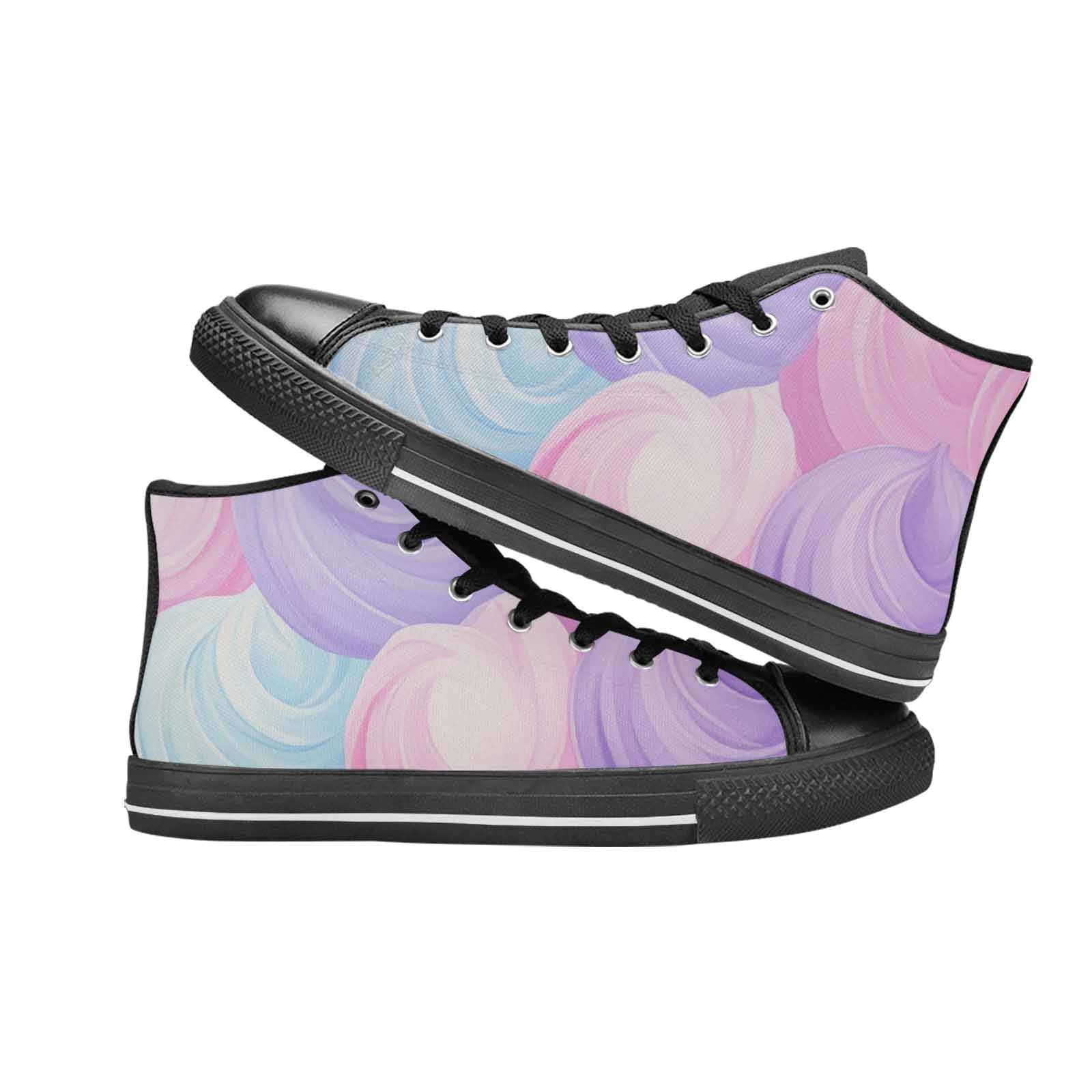 WOMEN'S Tie Dye - High Top Canvas Surreal Sneakers