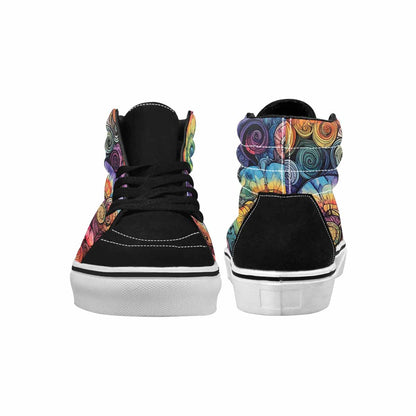 MEN'S Tie High Top Canvas Melting Art Sneakers