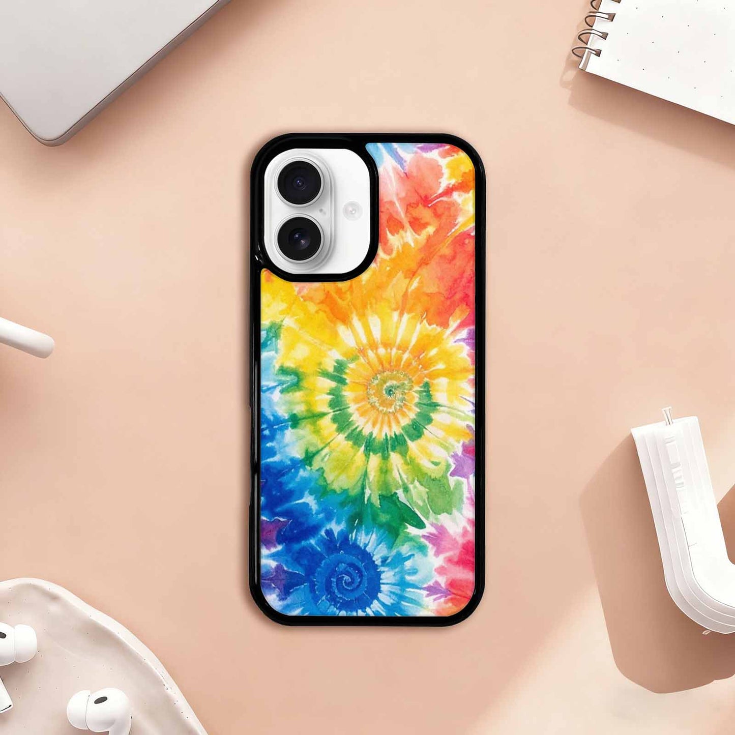 iPhone 17 Case — Small Tie Dye Swirl Tie Dye, Custom Art Phone Cover