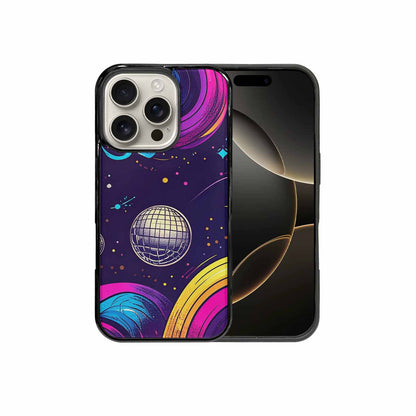 iPhone 16 Pro Case — 1970s Disco Cartoon Art Pattern, Custom Made Phone Cover