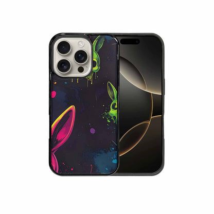 iPhone 16 Pro Case — Radioactive Ghost Bunny Skull Small Radioactive, Custom Made Phone Cover