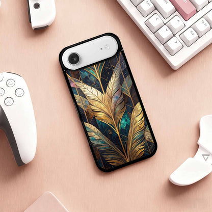 iPhone 17 Air Case — Iridescent Animal Print Feather Animal Print, Custom Designed Case Cover