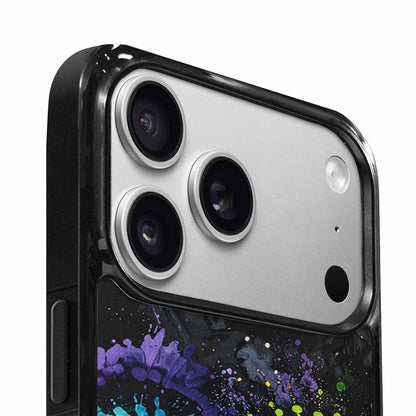 iPhone 17 Pro Case — Black Green Ink Tie Dye Tie, Custom Print Case Cover