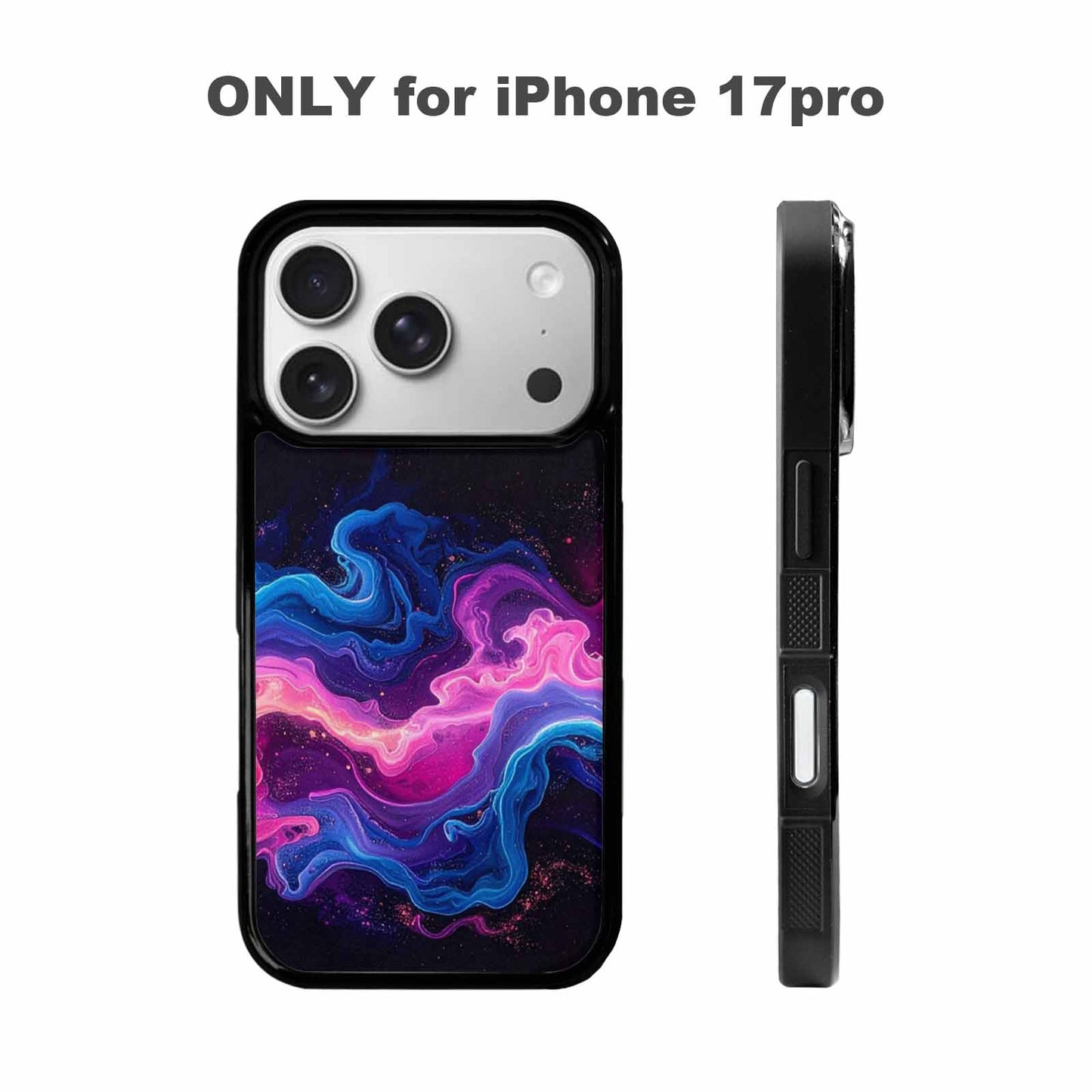 iPhone 17 Pro Case — Seamless Repeating Pattern Of Overlapping Galaxy, Custom Made Phone Cover
