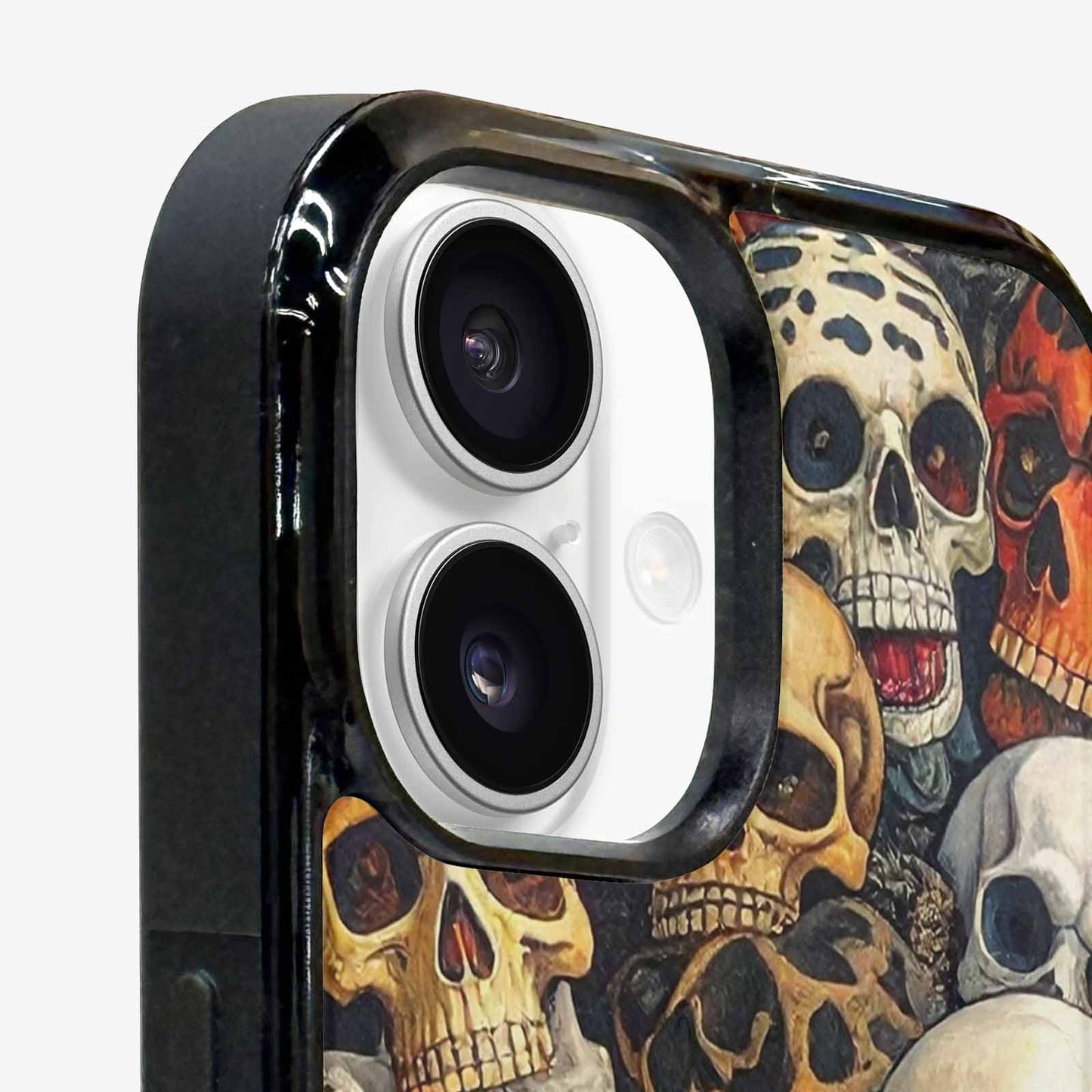 iPhone 16 Case — Skulls Pattern Hundreds Of Sma 1q9, Customized Protective Case